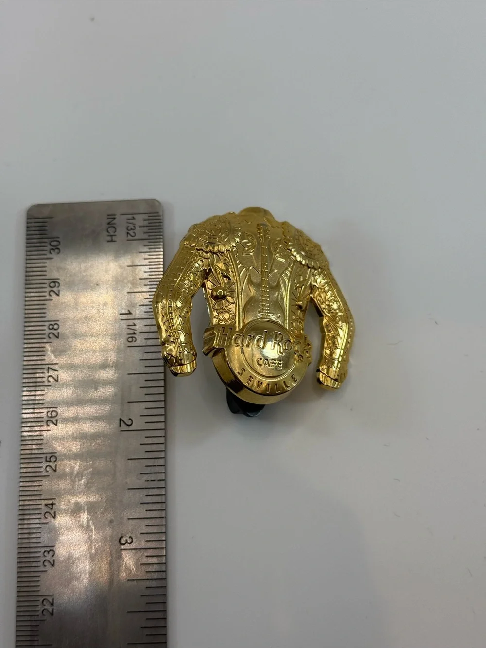 Hard Rock Cafe Gold Seville Spain Bullfighter Jacket Collectible Enamel Pin